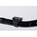 Трубка Selena Dry гофра, черный силикон, черная Atlantis S-1080 A-FBK