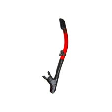 Трубка SERENA 6 RED сухая, черный силикон, красная Atlantis S-169-RED-BK