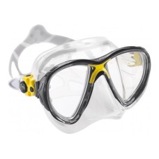 Маска BIG EYES EVOLUTION CRYSTAL прозрачный силикон желтая рамка Cressi DS340010