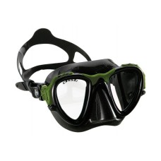 Маска OCCHIO PLUS черный силикон зеленая рамка Cressi DS295098