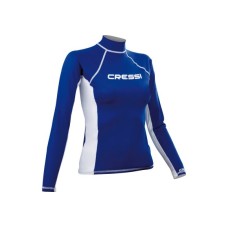 Футболка из лайкры с длиным рукавом RASH GUARD жен. синяя, S/ M/ ML/ L/ XL/XXL (40) Cressi LW477203